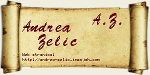 Andrea Zelić vizit kartica